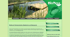 Desktop Screenshot of bionova.de