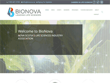 Tablet Screenshot of bionova.ca